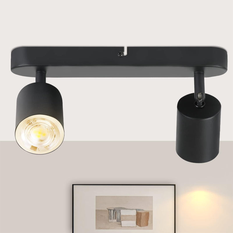 Homefire Deckenleuchte Weiß Deckenstrahler LED: Deckenlampe 6 Flammig GU10 Strahler Deckenspots Industrial 350°Schwenkbar Modern Küchenlampe für Wohnzimmer Schlafzimmer Esszimmer - Ohne Leuchtmittel - Homefire