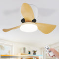Homefire Deckenventilator Mit Beleuchtung und Fernbedienung - 23W LED Dimmbar Deckenleuchte mit Ventilator Leise 70CM Ventilator mit Licht Sommer/Winter 6-Gang Timer für Schlafzimmer Kinderzimmer Büro [Energieklasse E] - Homefire