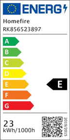 Homefire Deckenventilator Mit Beleuchtung und Fernbedienung Leise - 23W Dimmbar LED Deckenlampe mit Ventilator 70CM Schwarz Deckenventilatoren mit Licht Sommer/Winter 6-Gang Timer für Wohnzimmer Küche [Energieklasse E] - Homefire