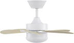Homefire Deckenventilator Mit Beleuchtung und Fernbedienung Leise - Deckenlampe 6 Flügeln Ø75 cm Ventilator Timing Deckenleuchte Einzelleuchte Fan Sommer-/Winter Schlafzimmer Esszimmer/Holzfarbe - Homefire