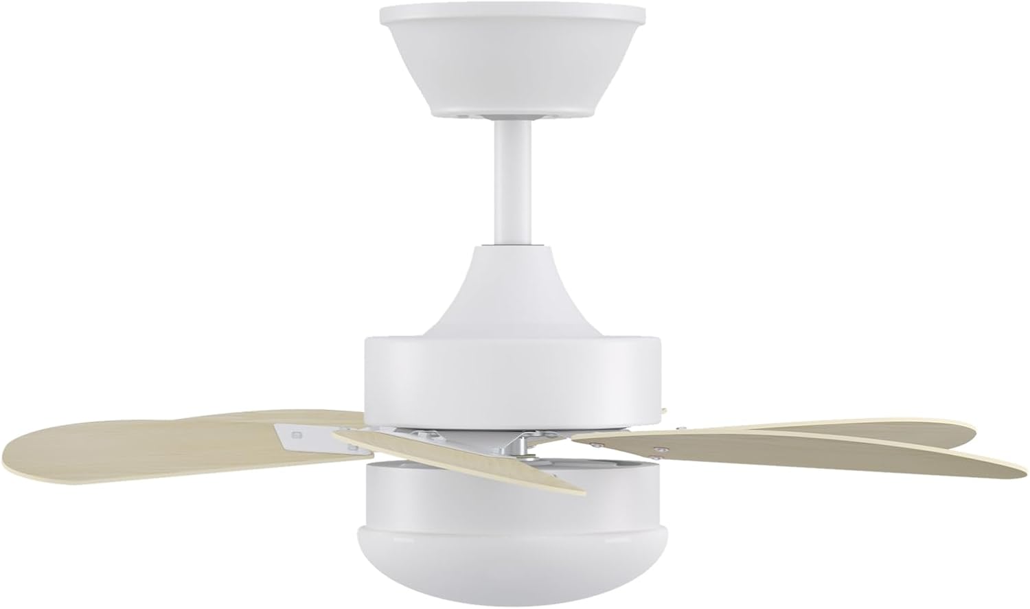 Homefire Deckenventilator Mit Beleuchtung und Fernbedienung Leise - Deckenlampe 6 Flügeln Ø75 cm Ventilator Timing Deckenleuchte Einzelleuchte Fan Sommer-/Winter Schlafzimmer Esszimmer/Holzfarbe - Homefire
