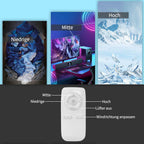 Homefire Deckenventilator Mit Beleuchtung und Fernbedienung Leise - Deckenlampe Dimmbar Ventilator Timing Deckenleuchte Fan Modern Sommer-/Winter Wohnzimmer Schlafzimmer Esszimmer Kinderzimmer Küche [Energieklasse G] - Homefire