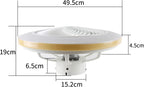 Homefire Deckenventilator Mit Beleuchtung und Fernbedienung Leise - Deckenlampe Dimmbar Ventilator Timing Deckenleuchte Fan Modern Sommer-/Winter Wohnzimmer Schlafzimmer Esszimmer Kinderzimmer Küche [Energieklasse G] - Homefire