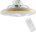 Homefire Deckenventilator Mit Beleuchtung und Fernbedienung Leise - Deckenlampe Dimmbar Ventilator Timing Deckenleuchte Fan Modern Sommer-/Winter Wohnzimmer Schlafzimmer Esszimmer Kinderzimmer Küche [Energieklasse G] - Homefire