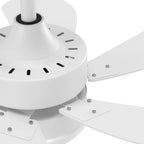 Homefire Deckenventilator Mit Beleuchtung und Fernbedienung Leise - Deckenlampe Wohnzimmer 6 Flügeln Ø75 cm Ventilator Timing Deckenleuchte Fan Sommer-/Winter für Schlafzimmer Küche - Ohne Glühbirne - Homefire