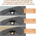 Homefire Hängelampe Schwarz Pendelleuchte E27 - Hängeleuchte Vintage 100CM Pendellampe Esszimmer Retro Kronleuchter Esstischlampe Küche Wohnzimmer Ohne Leuchtmittel - Homefire