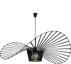 Homefire Hängelampe Schwarz Pendelleuchte E27 - Hängeleuchte Vintage 100CM Pendellampe Esszimmer Retro Kronleuchter Esstischlampe Küche Wohnzimmer Ohne Leuchtmittel - Homefire