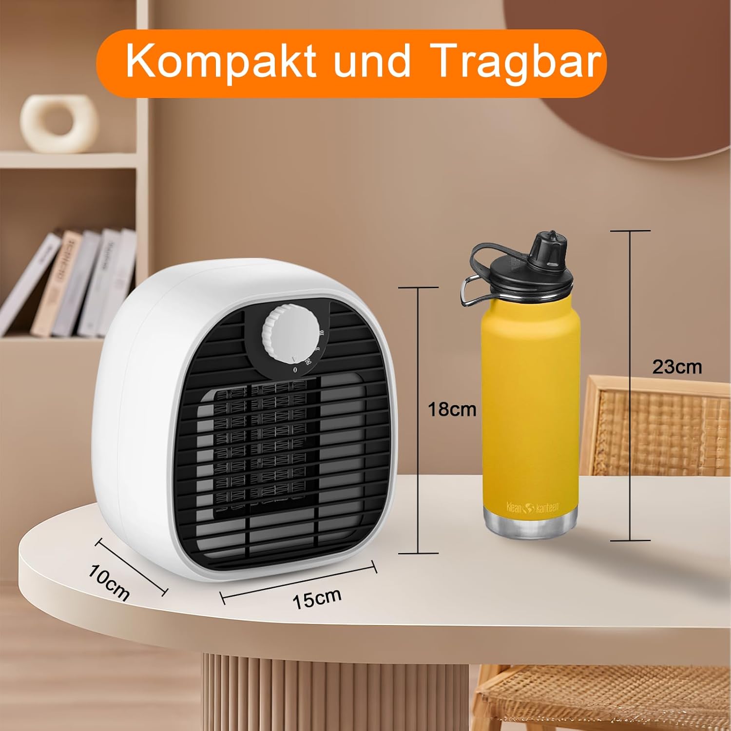 Homefire Heizlüfter Energiesparend Heizung Keramik - Heizgeräte Elektrisch 3 Modi PTC Keramik Heizstrahler Innenraum 1000W Oszillation Räume Heizofen Elektroheizer Überhitzungsschutz - Homefire