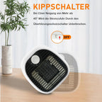 Homefire Heizlüfter Energiesparend Heizung Keramik - Heizgeräte Elektrisch 3 Modi PTC Keramik Heizstrahler Innenraum 1000W Oszillation Räume Heizofen Elektroheizer Überhitzungsschutz - Homefire
