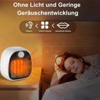 Homefire Heizlüfter Energiesparend Heizung Keramik - Heizgeräte Elektrisch 3 Modi PTC Keramik Heizstrahler Innenraum 1000W Oszillation Räume Heizofen Elektroheizer Überhitzungsschutz - Homefire