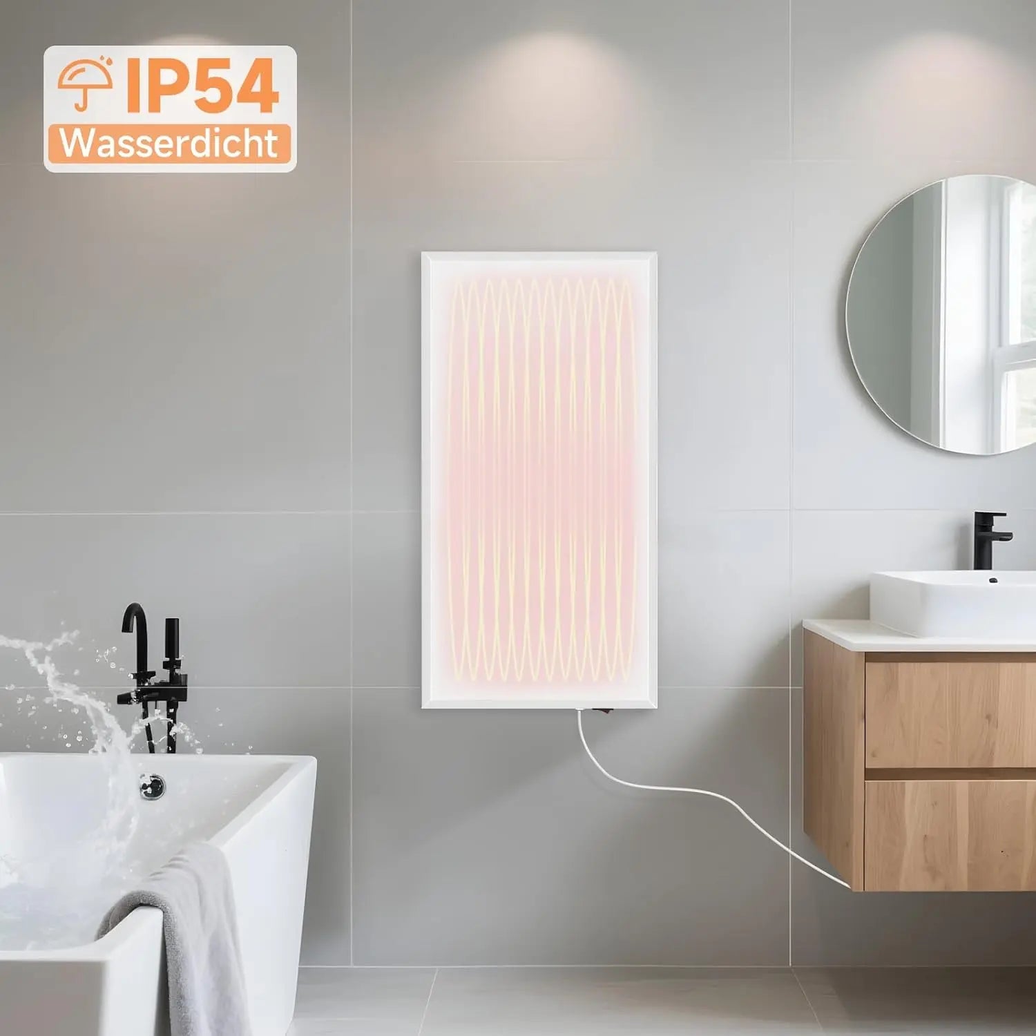 Homefire Infrarotheizung Energiesparend Infrarot Wandheizung - 170W Heizung Elektrisch Wandmontage Elektroheizung Wand Badezimmer mit Überhitzungsschutz Klein Heizkörper Infrared Heater - Homefire
