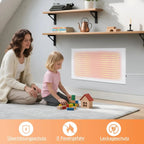 Homefire Infrarotheizung Energiesparend Infrarot Wandheizung - 170W Heizung Elektrisch Wandmontage Elektroheizung Wand Badezimmer mit Überhitzungsschutz Klein Heizkörper Infrared Heater - Homefire