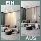 Homefire LED Deckenlampe 1 Flammig Deckenstrahler - 350° Schwenkbar Strahler GU10 Deckenleuchte Weiß flurlampe Spots Innen Deckenspot für Wohnzimmer Küche Schlafzimme Ohne Leuchtmittel - Homefire
