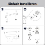 Homefire LED Deckenlampe 2 Flammig Deckenstrahler - 350° Schwenkbar Strahler GU10 Deckenleuchte Weiß flurlampe Spots Innen Deckenspot für Wohnzimmer Küche Schlafzimmer Ohne Leuchtmittel - Homefire