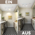 Homefire LED Deckenlampe 2 Flammig Deckenstrahler - 350° Schwenkbar Strahler GU10 Deckenleuchte Weiß flurlampe Spots Innen Deckenspot für Wohnzimmer Küche Schlafzimmer Ohne Leuchtmittel - Homefire