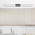 Homefire LED Deckenleuchte Deckenlampe schlafzimmer: 40W Schlafzimmerlampe Dimmbar mit fernbedienung 108CM Modern Wohnzimmerlampe Schwarze Küchenlampe für Schlafzimmer Esszimmer Büro Küche [Energieklasse F] - Homefire