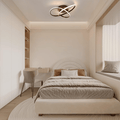 Homefire LED Deckenleuchte Dimmbar Deckenlampe - 33W Wohnzimmerlampe Schwarz mit Fernbedienung Modern Schlafzimmerlampe - 40CM Geometrie Design Lampe für Wohnzimmer Schlafzimmer Küche Flur Studio [Energieklasse G] - Homefire