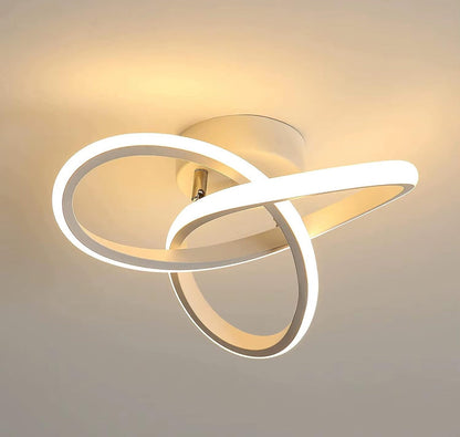 Homefire LED Deckenleuchte Dimmbar Deckenlampe - 33W Wohnzimmerlampe Schwarz mit Fernbedienung Modern Schlafzimmerlampe - 40CM Geometrie Design Lampe für Wohnzimmer Schlafzimmer Küche Flur Studio - Homefire