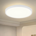 Homefire LED Deckenleuchte Flach - Rund Badezimmerlampe 18CM IP44 Wasserdicht Badlampe Küchenlampe Decke Weiß Flurlampe 15W Augenschutz 4000K Neutralweiß Schlafzimmerlampe für Bad Küche Flur - Homefire