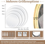 Homefire LED Deckenleuchte Flach - Schlafzimmerlampe 22CM Badezimmerlampe 18W Küchenlampe Schlafzimmer weiß Rhombenplatte Deckenbeleuchtung Flurlampe Badlampe 3000K - 6500K für Küche Flur - Homefire