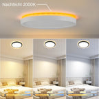 Homefire LED Deckenleuchte Flach - Schlafzimmerlampe 22CM Badezimmerlampe 18W Küchenlampe Schlafzimmer weiß Rhombenplatte Deckenbeleuchtung Flurlampe Badlampe 3000K - 6500K für Küche Flur - Homefire
