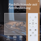 Homefire LED Deckenleuchte Wohnzimmer Deckenlampe - Schwarz Modern 48W Schlafzimmerlampe Dimmbar mit Fernbedienung Metall Design Wohnzimmerlampe für Schlafzimmer Kinderzimmer Küche Esszimmer [Energieklasse G] - Homefire