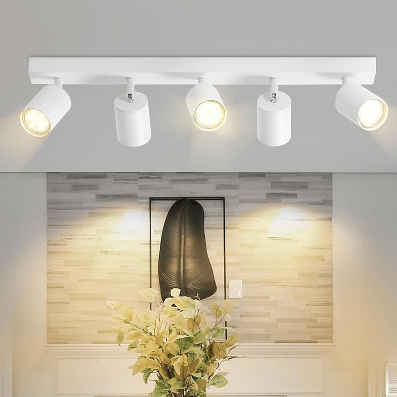 Homefire LED Deckenstrahler Deckenlampe - 6 Flammig GU10 Deckenleuchte Weiß 350° Schwenkbar Strahler Spots Innen Deckenspot flurlampe für Wohnzimmer Küche Schlafzimmer Ohne Leuchtmittel Besuche den Homefire-Store - Homefire
