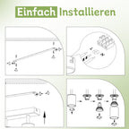Homefire LED Deckenstrahler Deckenlampe Küche - 5 Flammig GU10 Küchenlampe Decke 350° Schwenkbar Strahler Spots Innen Deckenspot Schwarz Wohnzimmerlampe für Schlafzimmer Wohnzimmer Ohne Leuchtmittel - Homefire