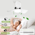 Homefire LED Deckenventilator Mit Beleuchtung Leise - 70CM Dimmbar Deckenventilatoren mit Fernbedienung Modern 23W Weiß Wohnzimmer Deckenlampe mit Ventilator Sommer/Winter 6-Gang Timer für Esszimmer [Energieklasse E] - Homefire
