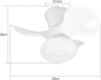Homefire Led Deckenventilator mit Beleuchtung - Modern Deckenlampe Fan Leise Fernbedienung Timing Wohnzimmerlampe Dimmbar Deckenleuchte Ventilator für Schlafzimmer Wohnzimmer Esszimmer Kinderzimmer [Energieklasse G] - Homefire