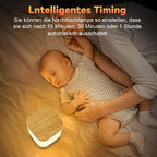 Homefire LED Nachttischlampe Touch Dimmbar - 3600mAH Akku Nachtlicht Dimmbare USB Aufladbar Holzmaserung Tischlampe Kabellos mit 3 Farbtemperatur&Timing Nachtlampe für Kinder - Homefire