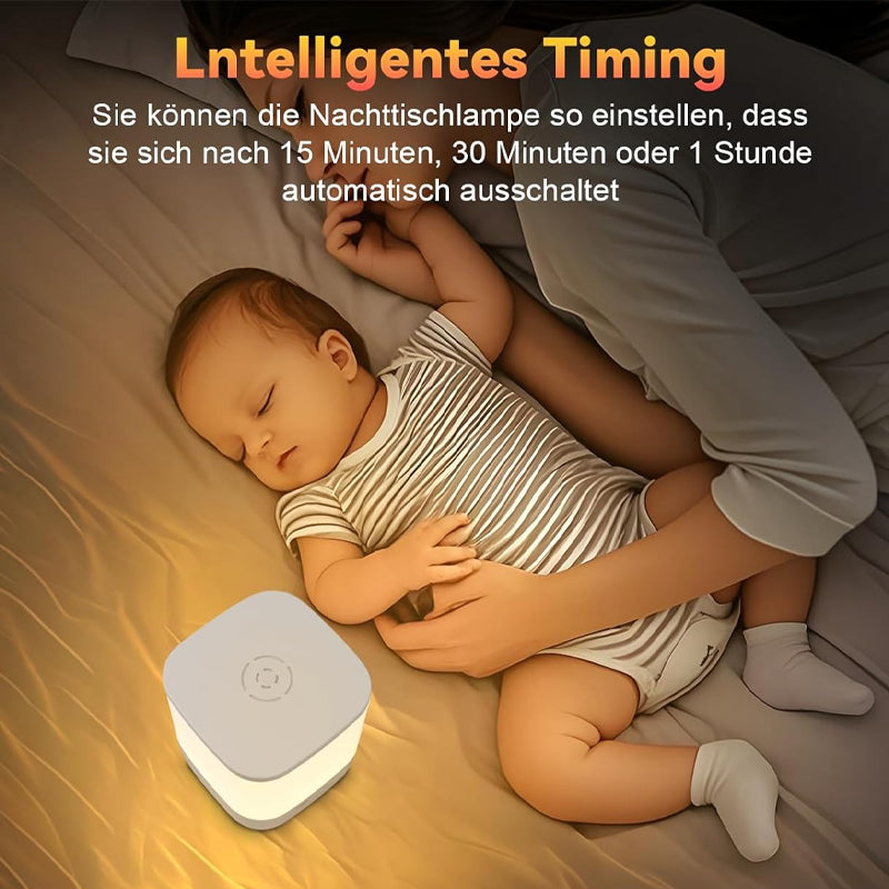 Homefire LED Nachttischlampe Touch Dimmbar: Tischlampe Akku 3600mAH USB Aufladbar Weiß Nachttischlampe Kabellos mit 3 Farbtemperatur&Timing Funktion Nachtlicht Kinder für Schlafzimmer - Homefire