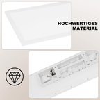 Homefire LED Panel 100x25 RGB Dimmbar - Deckenpanel Dimmbar Lang Tageslichtlampe GRB Backlight Farbwechsel Bürolampe Flach Büro Deckenlampe 24W für Werkstatt Flur Küche Wohnzimmer - Homefire