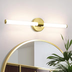 Homefire LED Spiegelleuchte Bad 60CM - Spiegellampe Badezimmer Gold Badleuchte Wand 8W Wasserdicht IP44 Wandlampe Modern Neutralweiß 4000K Wandleuchte für Badschrank Küche Flur - Homefire