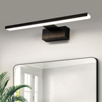Homefire LED Spiegelleuchte Bad - 60CM Spiegellampe Schwarz Badezimmer Badlampe Wand Wasserdicht IP44 Wandlampe Modern Neutralweiß 4000K Wandleuchte für Keller Küche Badschrank [Energieklasse F] - Homefire