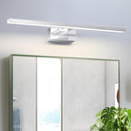Homefire LED Spiegelleuchte Bad Spiegellampe -12W Badleuchte Wand 60CM Wandlampe Badezimmer Wasserdicht IP44 Wandleuchte Chrom Modern Neutralweiß 4000K Badlampe Wandmontage für Keller Küche Badschrank - Homefire