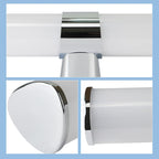 Homefire LED Spiegelleuchte Bad Spiegellampe - 15W Badleuchte Wand 60CM Chrom Wandlampe Wasserdicht IP44 Wandleuchte Neutralweiß 4000K Feuchtraumleuchte Modern für Badezimmer Keller Küche Badschrank [Energieklasse F] - Homefire