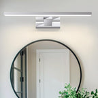 Homefire LED Spiegelleuchte Bad Spiegellampe - Badleuchte Wand 40CM Wandlampe Badezimmer 8W Wasserdicht IP44 Wandleuchte Chrom Modern Neutralweiß 4000K Badlampe Wandmontage für Keller Küche Badschrank - Homefire