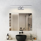 Homefire LED Spiegelleuchte Bad Spiegellampe - Badleuchte Wand 40CM Wandlampe Badezimmer 8W Wasserdicht IP44 Wandleuchte Chrom Modern Neutralweiß 4000K Badlampe Wandmontage für Keller Küche Badschrank - Homefire