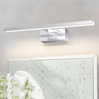 Homefire LED Spiegelleuchte Bad Spiegellampe - Badleuchte Wand 40CM Wandlampe Badezimmer 8W Wasserdicht IP44 Wandleuchte Chrom Modern Neutralweiß 4000K Badlampe Wandmontage für Keller Küche Badschrank - Homefire