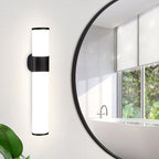 Homefire LED Spiegelleuchte Bad Wandlampe - 6W Spiegellampe Badleuchte Wand 35CM Badezimmer Wasserdicht IP44 Chrom Modern Neutralweiß 4000K Badlampe Wandleuchte für Keller Küche Badschrank [Energieklasse F] - Homefire