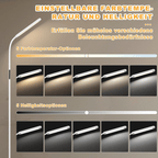 Homefire LED Stehlampe Dimmbar Standleuchte - Standleuchte 11W Weiß 3000K-6500K 5 Farbtemperaturen 5 Helligkeiten Drehbar Leselampe Touch Control 1H Timer Bodenlampe für Wohnzimmer Kinderzimmer Sofa - Homefire