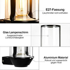 Homefire LED Wandlampe Aussen Außenwandleuchte - Wandleuchte IP65 E27 Schwarz Wasserdichte Aussenlampe Aussenleuchten Wandbeleuchtung für Hauswand Balkon Flur Wand MAX.40W ohne Leuchtmittel - Homefire