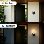 Homefire LED Wandleuchte Aussen Wandlampe - Außenlampe Schwarz IP65 Wasserdichte Außenwandleuchte 10W 3000K Aussenlampe Außenbeleuchtung Hauswand Terrasse Haus Treppenhaus Flur - Homefire