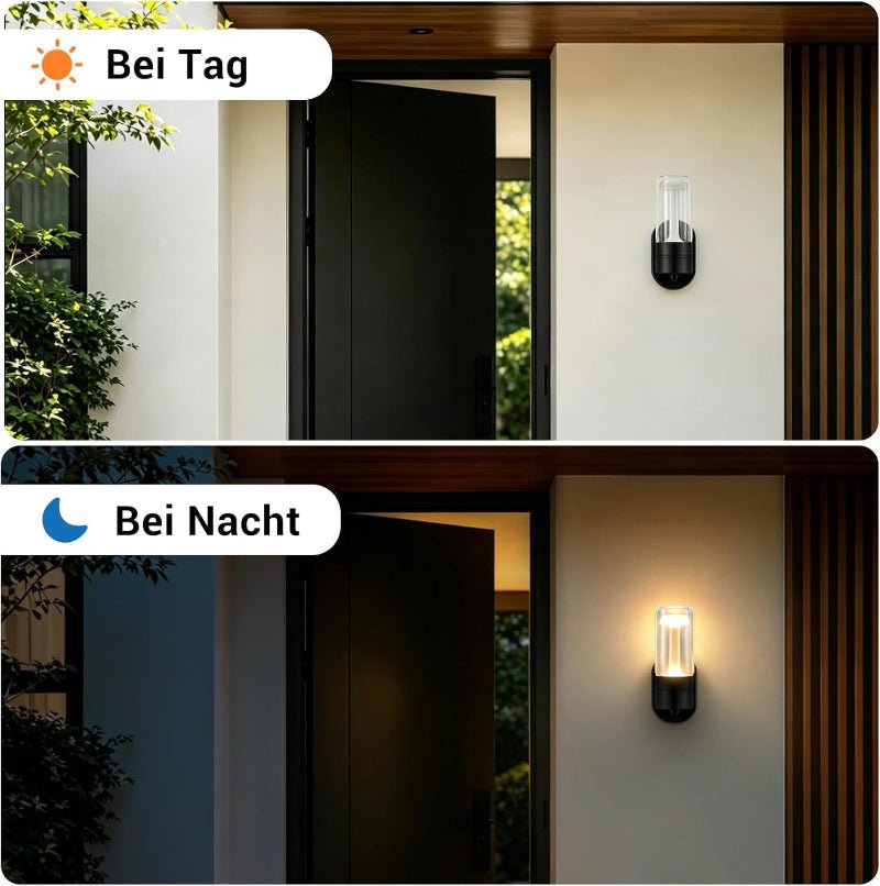 Homefire LED Wandleuchte Aussen Wandlampe - Außenlampe Schwarz IP65 Wasserdichte Außenwandleuchte 10W 3000K Aussenlampe Außenbeleuchtung Hauswand Terrasse Haus Treppenhaus Flur - Homefire