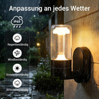 Homefire LED Wandleuchte Aussen Wandlampe - Außenlampe Schwarz IP65 Wasserdichte Außenwandleuchte 10W 3000K Aussenlampe Außenbeleuchtung Hauswand Terrasse Haus Treppenhaus Flur - Homefire