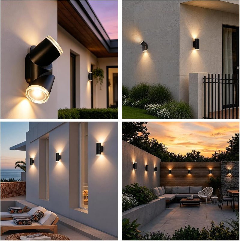 Homefire LED Wandleuchte Außenleuchte Wand - Außenwandleuchte IP65 Up Down 10W 3000K Wandbeleuchtung Aussenleuchten Hauswand Wandlichter für Garten Terrasse Haus Treppenhaus Balkon Eingang - Homefire