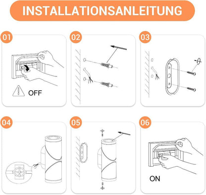 Homefire LED Wandleuchte Außenleuchte Wand - Außenwandleuchte IP65 Up Down 10W 3000K Wandbeleuchtung Aussenleuchten Hauswand Wandlichter für Garten Terrasse Haus Treppenhaus Balkon Eingang - Homefire