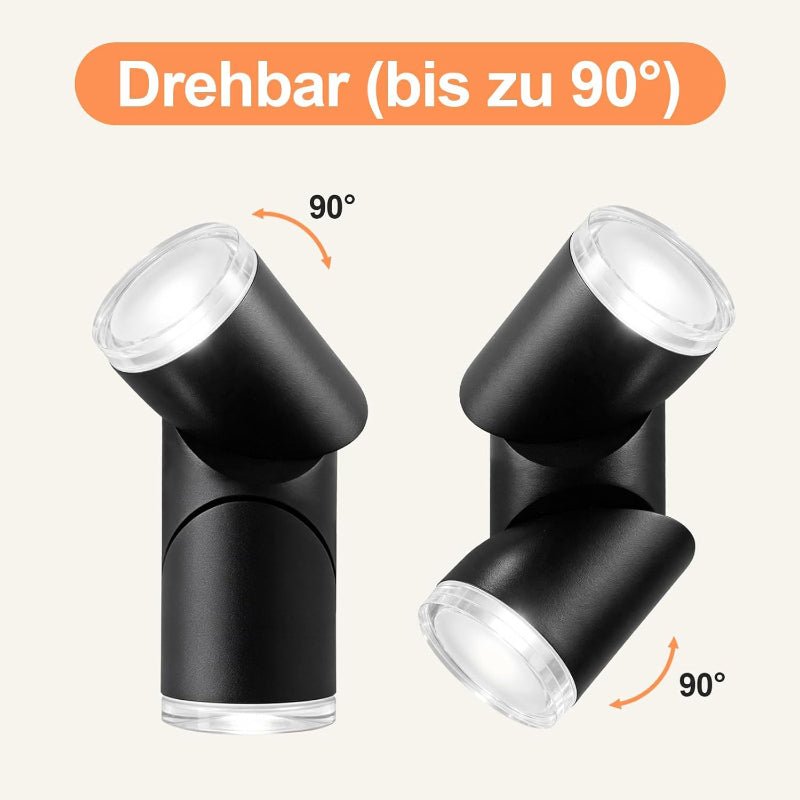 Homefire LED Wandleuchte Außenleuchte Wand - Außenwandleuchte IP65 Up Down 10W 3000K Wandbeleuchtung Aussenleuchten Hauswand Wandlichter für Garten Terrasse Haus Treppenhaus Balkon Eingang - Homefire