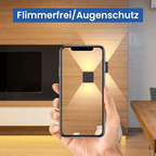Homefire LED Wandleuchte Innen Wandlampe - 6ER Außenwandleuchten Schwarz Wandbeleuchtung Aussen 5W Aussenlampe Up Down Wandstrahler IP65 Außenbeleuchtung 3000K Warmweiß für Hauswand Treppenhaus Garten [Energieklasse G] - Homefire